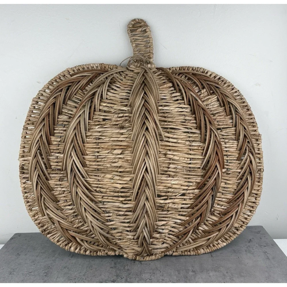 Hand Woven Pumpkin Fall Decor